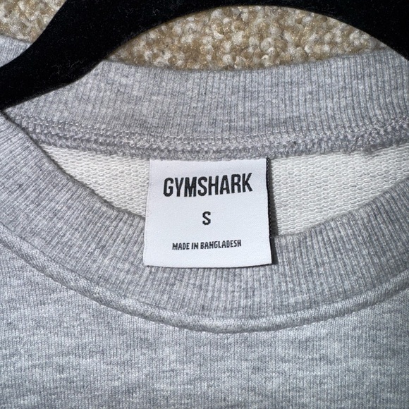 Gymshark Rest Day Sweats Oversized Crewneck | Light Gray Core Marl - Picture 2 of 5